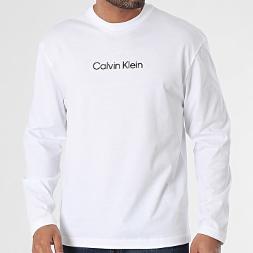 Calvin Klein - Hero Logo Camiseta manga larga 2396 Blanco