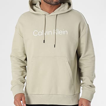 Calvin Klein - Felpa con cappuccio Hero Logo Comfort 1345 verde chiaro