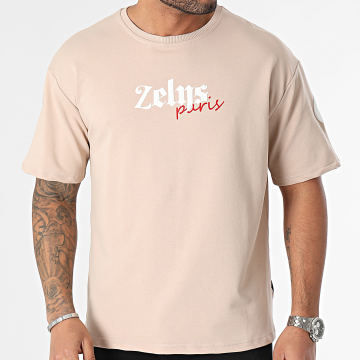 Zelys Paris - Camiseta cuello redondo beige