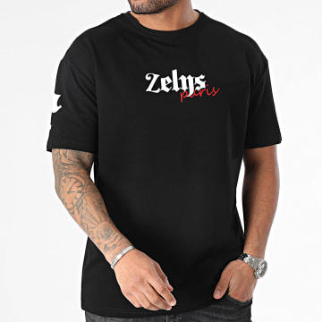 Zelys Paris - Tee Shirt Col Rond Noir
