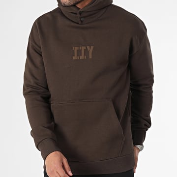 2Y Premium - Sudadera con capucha marrón