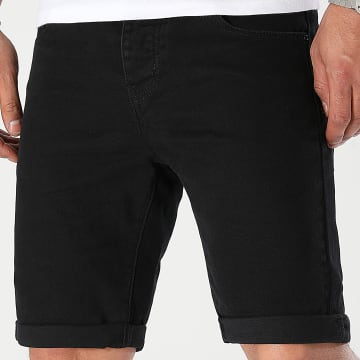 LBO - 0297 Pantalones cortos vaqueros negros