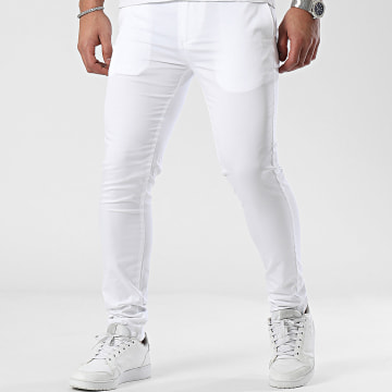 Mackten - Pantalones chinos blancos
