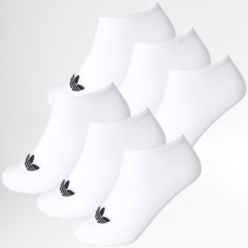 Adidas Originals - Lot De 6 Paires De Chaussettes Trefoil Liner IJ5623 Blanc