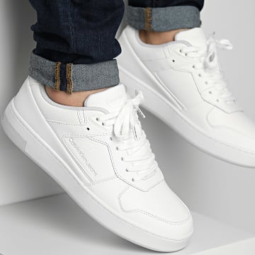 Calvin Klein - Cupsole Low Leather Triple Bright White Sneakers