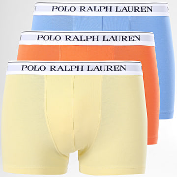 Polo Ralph Lauren - Lot De 3 Boxers Orange Bleu Clair Jaune