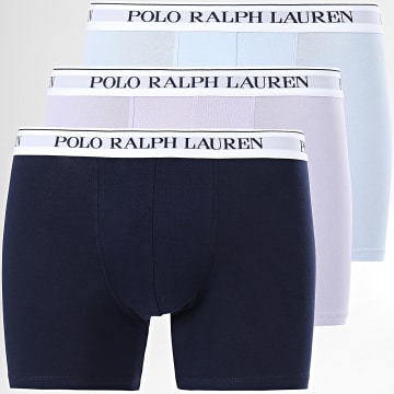 Polo Ralph Lauren - Lot De 3 Boxers Bleu Clair Lila Bleu Marine