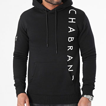 Chabrand - Sweat Capuche 60203 Noir Blanc