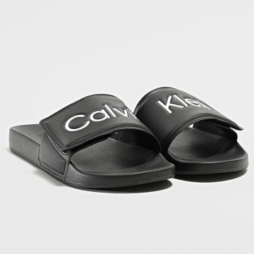 Calvin Klein - Scarpe da piscina Slide Adj 1357 Nero