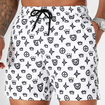 Teddy Yacht Club - Shorts de baño Street Couture 0005 Blanco