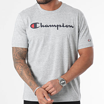 Champion - Tee Shirt Col Rond 219831 Gris Chiné