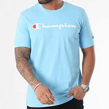 Champion - Maglietta con scollo rotondo 219831 Azzurro