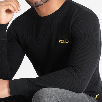 Polo Ralph Lauren - Tee Shirt Manches Longues Logo Embroidery Noir