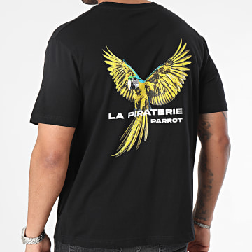  La Piraterie - Tee Shirt Oversize Parrot Edition Back Noir