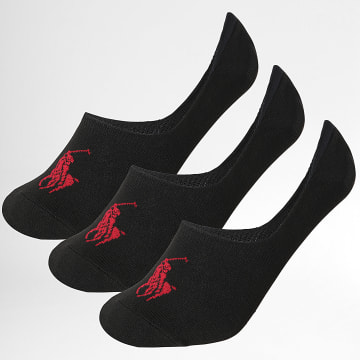Polo Ralph Lauren - Confezione da 3 paia di calzini da giocatore di serie A neri