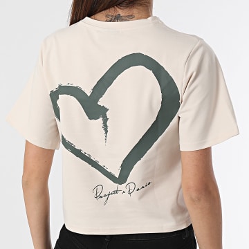 Project X Paris - Camiseta mujer F241112 Beige