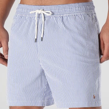 Polo Ralph Lauren - Pantaloncini da bagno Traveller Bianco Navy