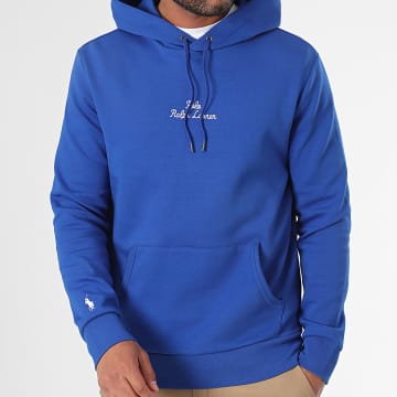 Polo Ralph Lauren - Felpa con cappuccio con ricamo del logo blu reale