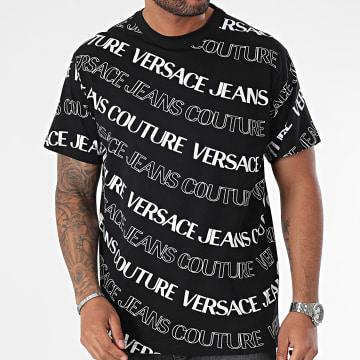  Versace Jeans Couture - Tee Shirt All Over 76GAH6R0-JS296 Noir
