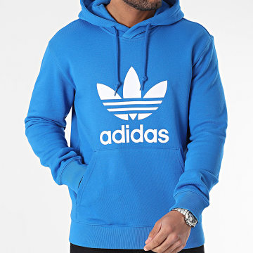 Adidas Originals - Sudadera con capucha Trefoil IM9410 Azul