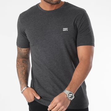 Teddy Smith - Tee Shirt 11016931D Gris Anthracite Chiné