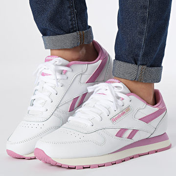 Reebok - Baskets Femme Classic Leather 100074994 Footwear White Pink Chalk