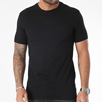 Guess - M4RI49-KBL31 Camiseta cuello redondo Negro
