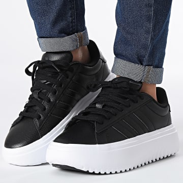 adidas - Mujer Grand Court Plataforma Zapatillas IE1092 Core Negro Carbono