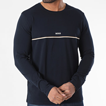 BOSS - Unique Tee Shirt a maniche lunghe 50509311 Blu navy