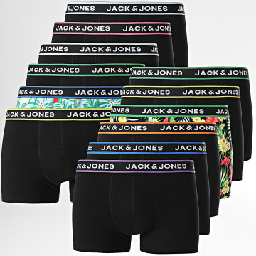 Jack And Jones - Pack De 12 Boxers Floral Negro Floral Rosa