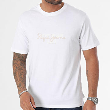 Pepe Jeans - Camiseta Chris PM509207 Blanca