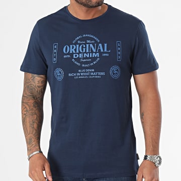 Blend - Tee Shirt 20716497 Bleu Marine