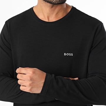 BOSS - Tee Shirt Manches Longues Mix And Match 50515390 Noir