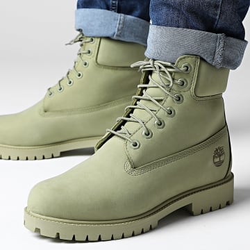 Timberland - Boots 6 Inch Timberland Heritage Lace Up A29FN Light Green Nubuck