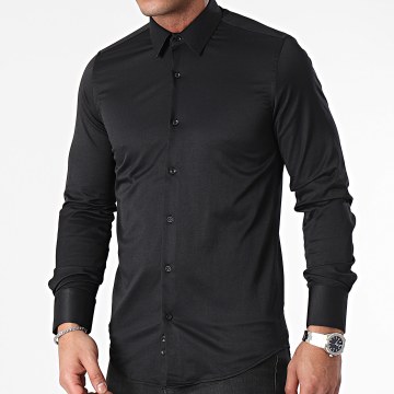 Zelys Paris - Camisa negra de manga larga