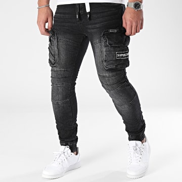 MTX - Pantaloni Cargo Jean neri