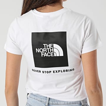  The North Face - Tee Shirt Femme Redbox A87NM Blanc