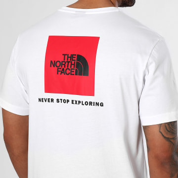  The North Face - Tee Shirt Redbox A87NP Blanc