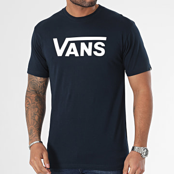 Vans - Tee Shirt Classic 00GGG Bleu Marine Blanc