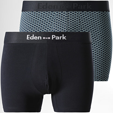 Eden Park - Set di 2 boxer blu turchese EP1221H31P2