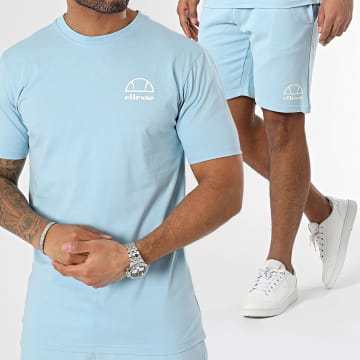 Ellesse - Malaren SLF20419 Set di maglietta e pantaloncini da jogging blu chiaro