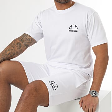 Ellesse - Malaren SLF20419 Set di maglietta bianca e pantaloncini da jogging