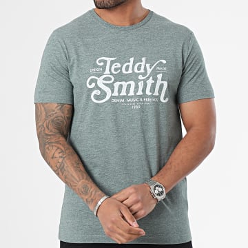 Teddy Smith - Maglietta 11016809D Verde screziato