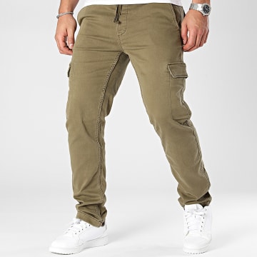 Pepe Jeans - Pantaloni cargo slim PM211652 Verde Khaki