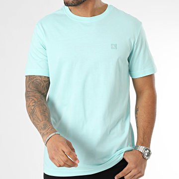 Calvin Klein - Tee Shirt Col Rond 5268 Bleu Turquoise