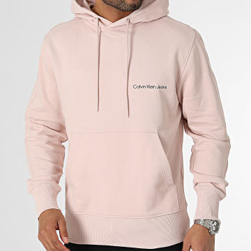 Calvin Klein - Felpa con cappuccio 4620 rosa chiaro