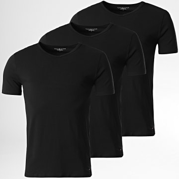 Tommy Hilfiger - Lot De 3 Tee Shirts Col V Premium Essentials 3137 Noir
