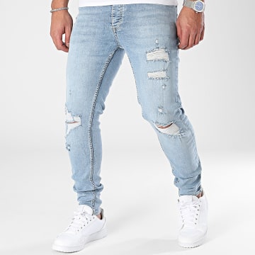 2Y Premium - Jeans skinny con lavaggio blu
