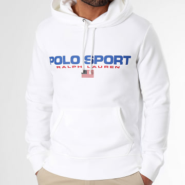 Polo Sport Ralph Lauren - Felpa con cappuccio Logo Sport Bianco