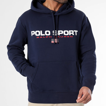 Polo Sport Ralph Lauren - Felpa con cappuccio Sport Logo Blu Navy
